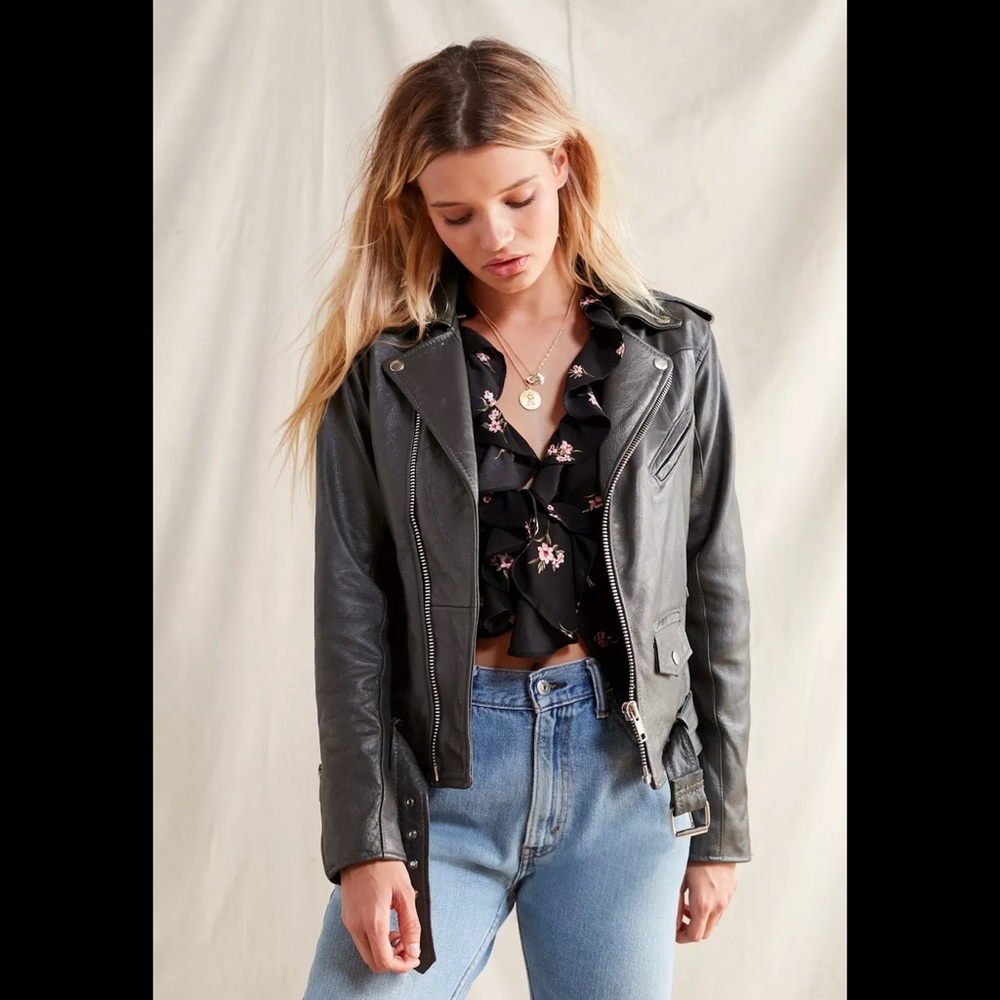 Urban renewal PeleCheCoco leather moto jacket sz s